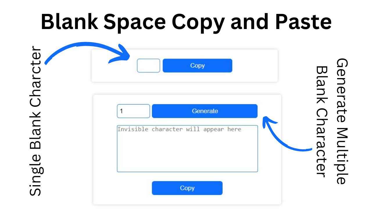 Blank Space Copy And Paste Empty Character Invisible Character